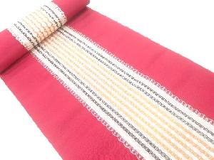 アンティーク　変わり縞模様織出し八寸帯地反物